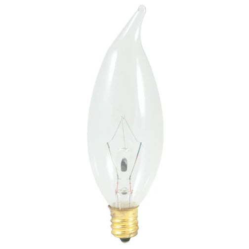 Replacement for Bulbrite 403040 40CFC/32/3 40W Candelabra Incandescent Flame Clear 130V - NOW LED