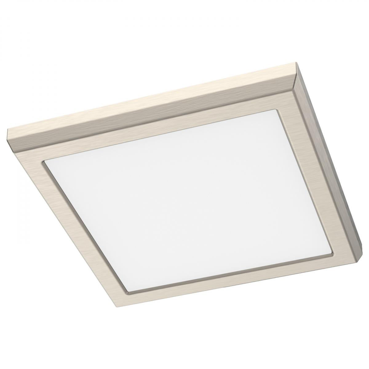 Satco 62-1923 Blink Performer - 11 Watt LED 9 Inch Square Fixture Brushed Nickel Finish 5 CCT Selectable
