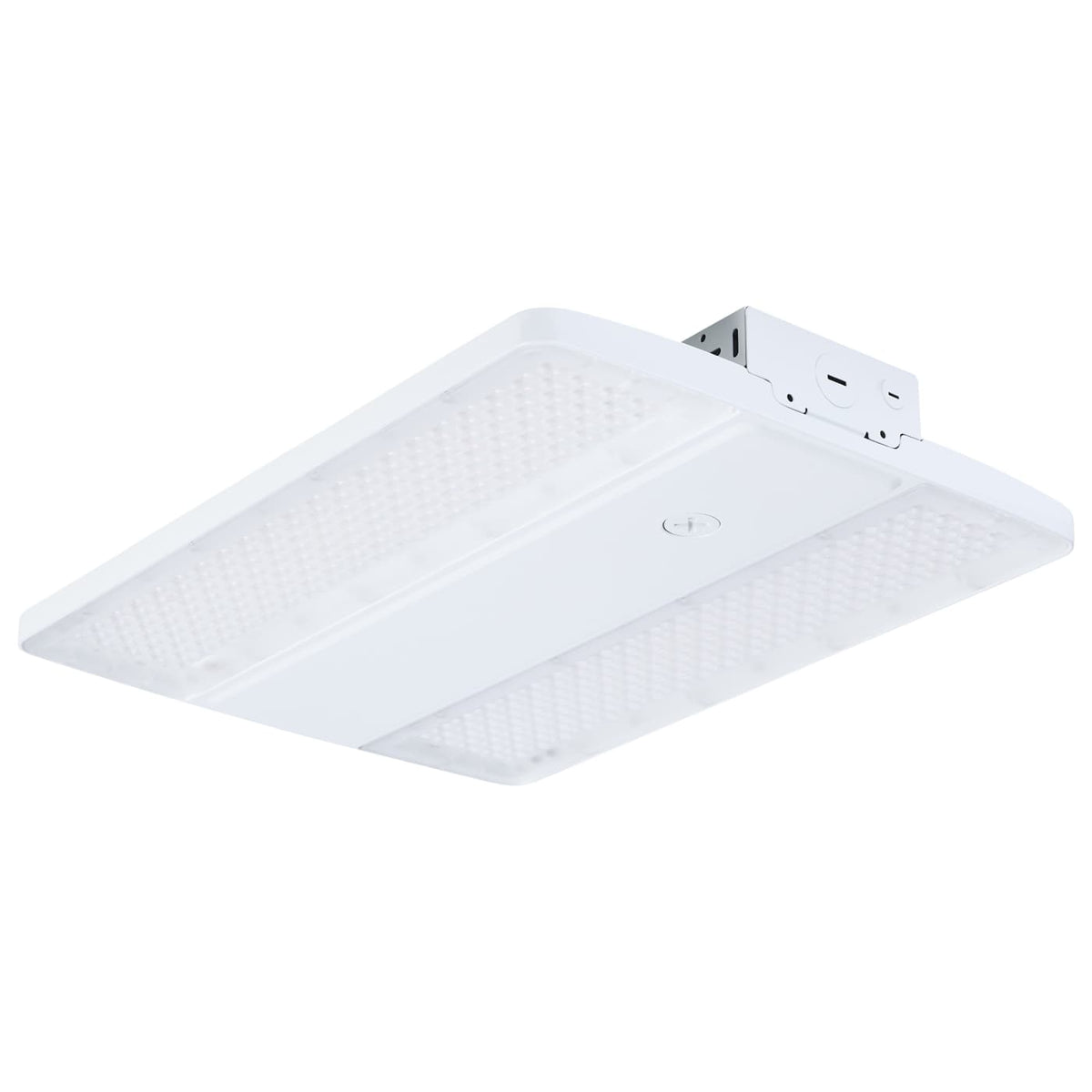 Satco 65-1511 LED Linear High Bay 160/135/120 Wattage Selectable 3K/4K/5K CCT Selectable Beam Angle Selectable White Finish 120-347 Volt