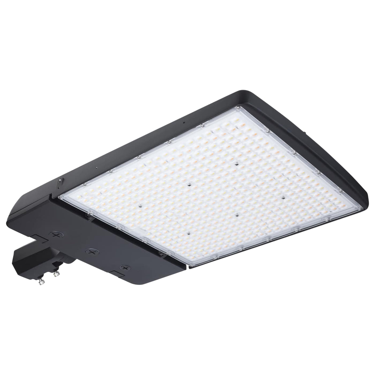 Satco 65-1528 LED Area Light 300/240/200 Wattage Selectable 3K/4K/5K CCT Selectable Beam Angle Selectable Bronze 277-480 Volt