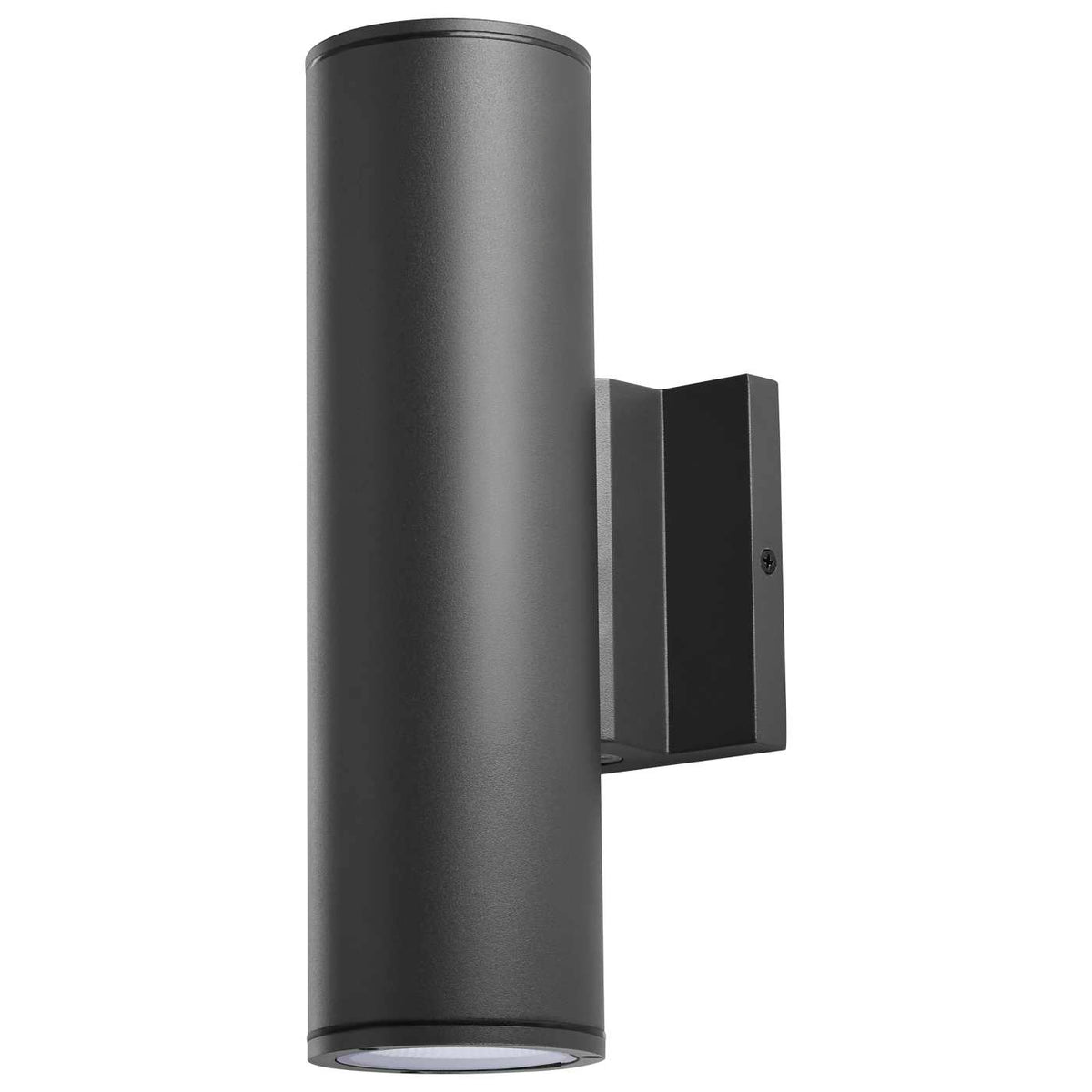 Satco 65-1763 20 Watt 3K/4K/5K CCT Selectable 2 Light Medium Wall Sconce Up and Down Installation Black Finish 120-277 Volt