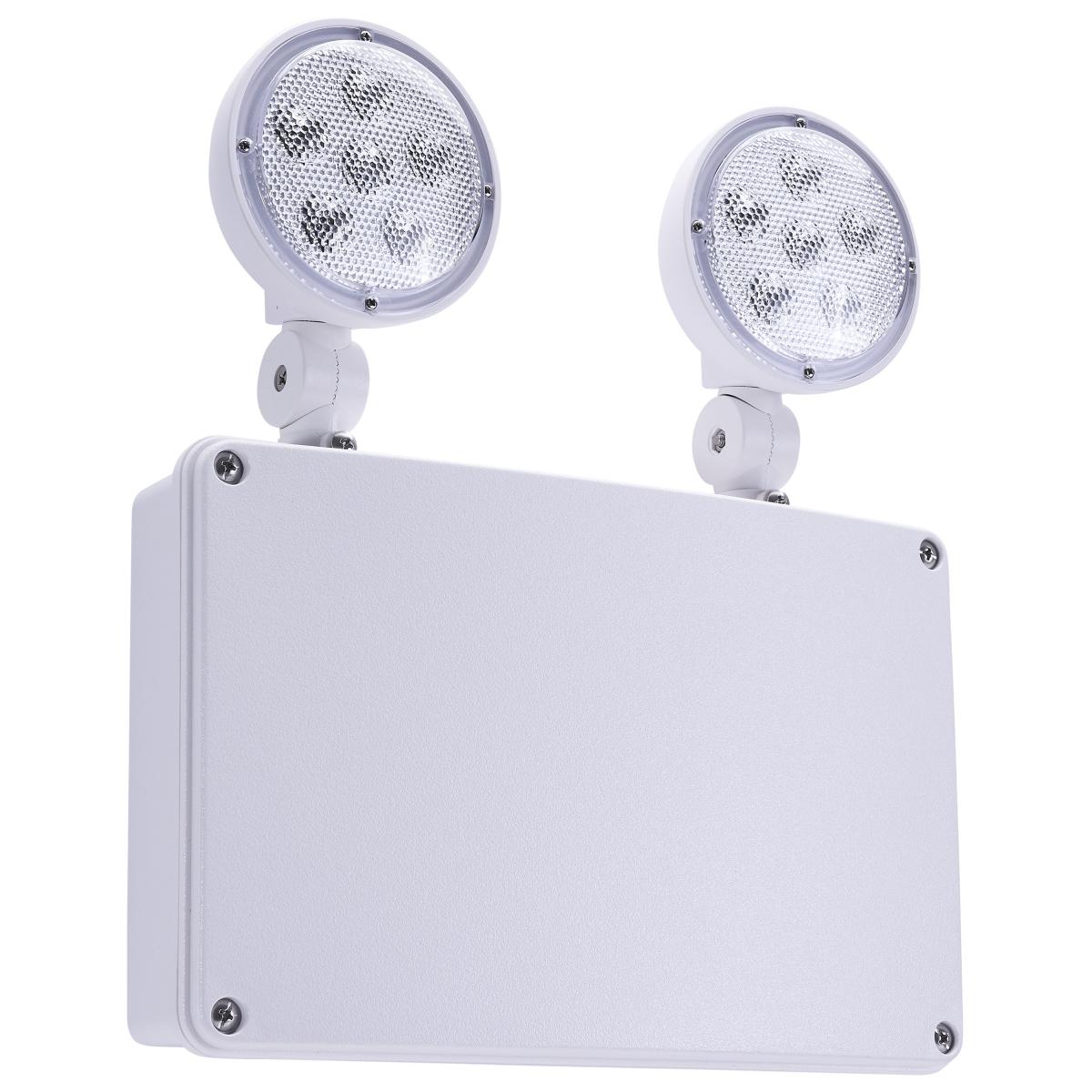 Satco 67-583 EM LIGHT-CAN-WET LT-RC Emergency Light; 120-347V; 2HR Backup; Universal Mounting; Wet Location; Low Temperature; Remote Compatible