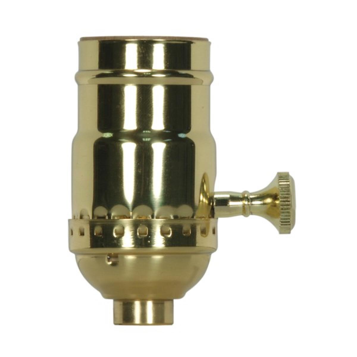 Satco 80-2359 Keyless 3 Terminal Grounded Porcelain Socket With Metal Cap Less Cap CSSNP Screw Shell Glazed 660W 250V