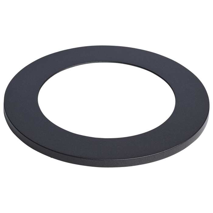 Satco 80-2900 DLR TRIM ACC/4/WF/RND/BK Flat Wafer Downlight Retrofit Trim 4 Inch Matte Black Finish