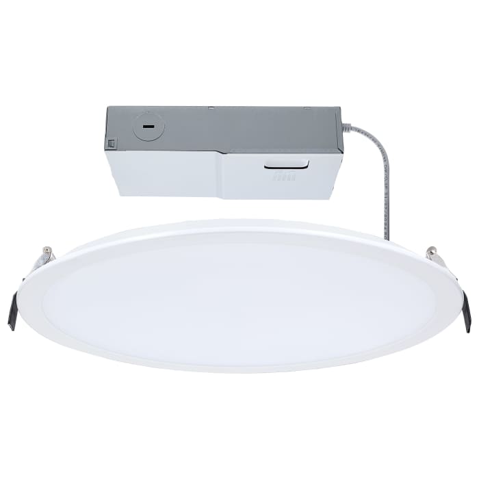 Satco S11849 38WLED/DW/12/CCT/RND/FL/DD 38 Watt 12 Inch LED Direct Wire Downlight Remote Driver CCT Selectable Dual Dimming Flat Face Round White Finish
