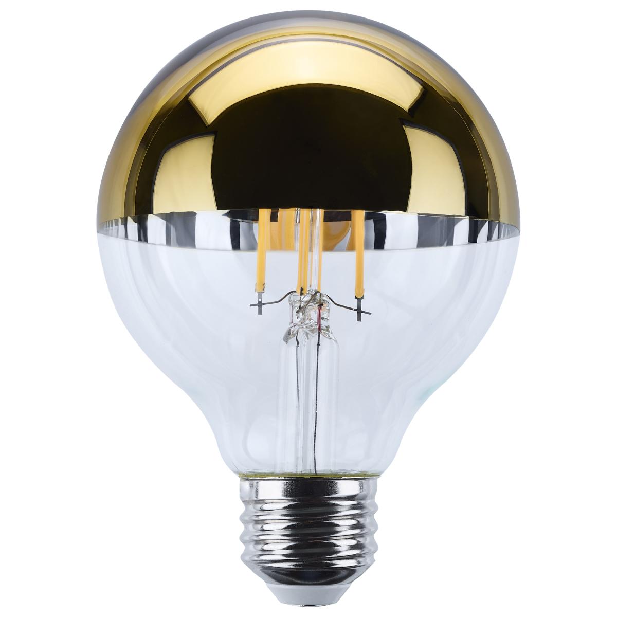 Satco S12542 5.5G25/GOLD/LED/927/120V 5.5W G25 Half Gold LED 2700K