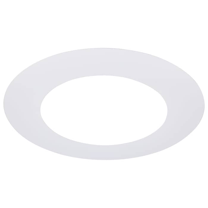Satco S13541 CDLGR6RWH 6-Inch Flat Goof Ring for Downlights Round White Finish