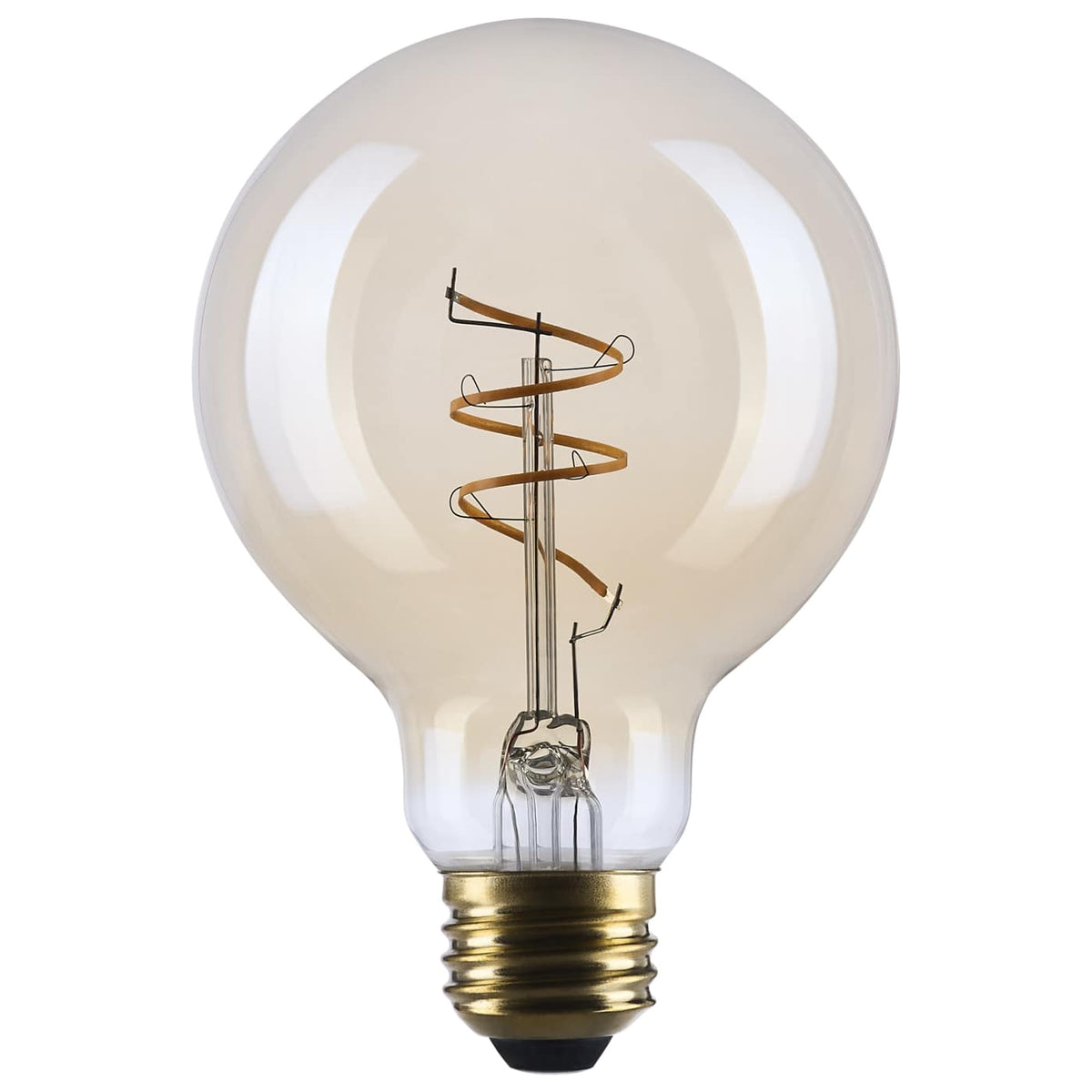 Satco S14211 5.5 Watt G25 LED 2000K CCT Medium Base Clear Glass Amber Coil Filament Dimmable 120 Volt