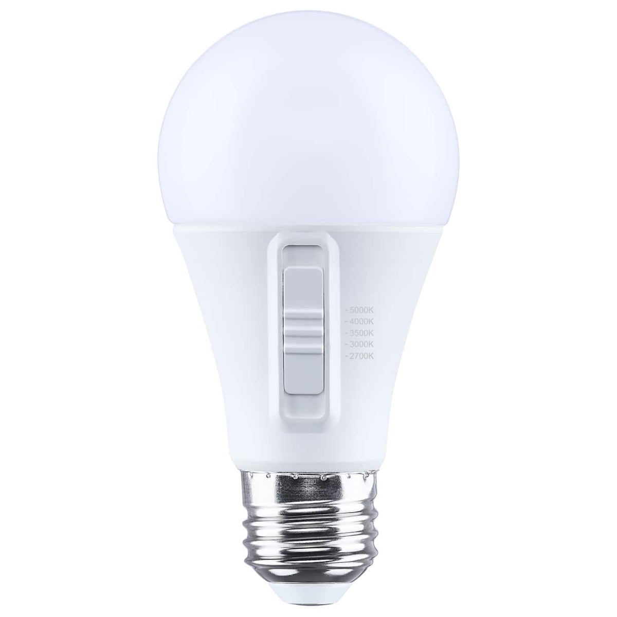 Satco S15198 11.9 Watt A19 LED 27K/30K/35K/40K/50K CCT 90 CRI Medium Base Plastic Dimmable 120 Volt