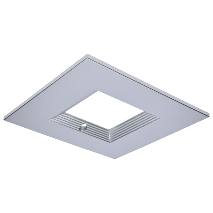 Satco S21667 CDL 6IN SQUARE TRIM SILVER 6-Inch Square Trim for LED Downlight Silver Finish