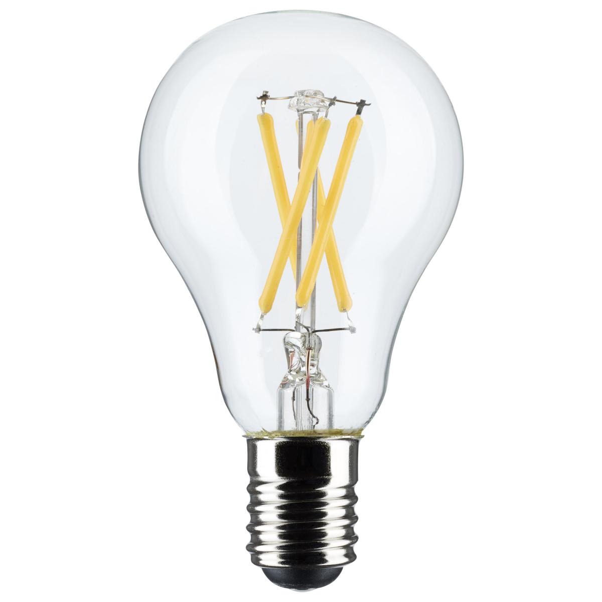 Satco S21872 5.5 Watt A15 LED Clear Intermediate Base 2700K 450 Lumens 2-Pack