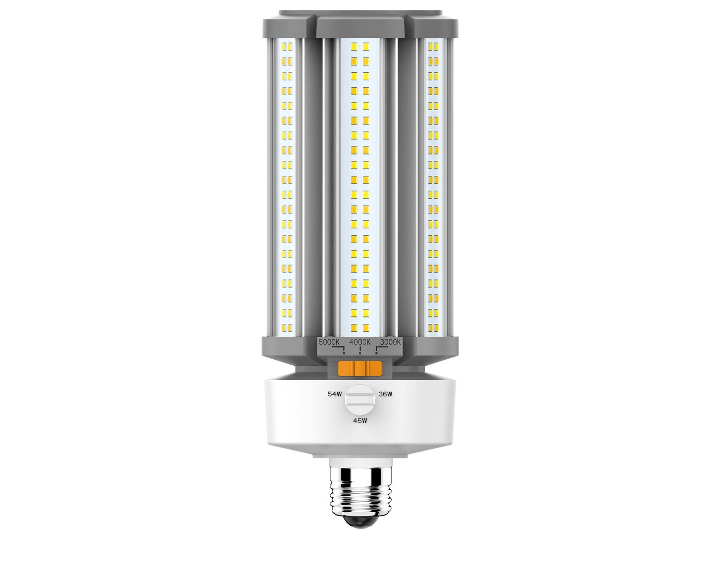 EIKO 12710 LPS54CC/8FCCT/U/E26 LED Corn Cob 54/45/36W 7830LM 80CRI 30/40/50K 120-277V E26
