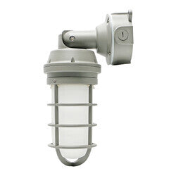 Eiko 10652 VTU-20/20W/850-U-GY Vapor Tight Utility Light 2000lm 20W 80CRI 5000K 120-277V Gray IP65