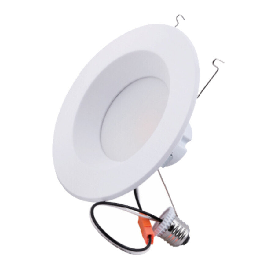 Eiko 11204 RDR6-120-17W-830-120DT-WH-B Residential Downlight Retrofit 6in 1200 Lumens 17W 80 CRI 3000K 120V White Trim With Baffle