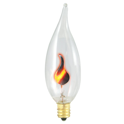 Replacement for Bulbrite 410313 F3CFC/32 3W CA10 E12 Clear - NOW SATCO - CA8 -- SMALLER