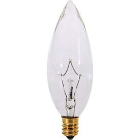 Satco S3282 25W Clear B9 Torpedo Bulb