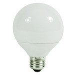 Satco S7301 9 Watt Warm White Globe Compact Fluorescent