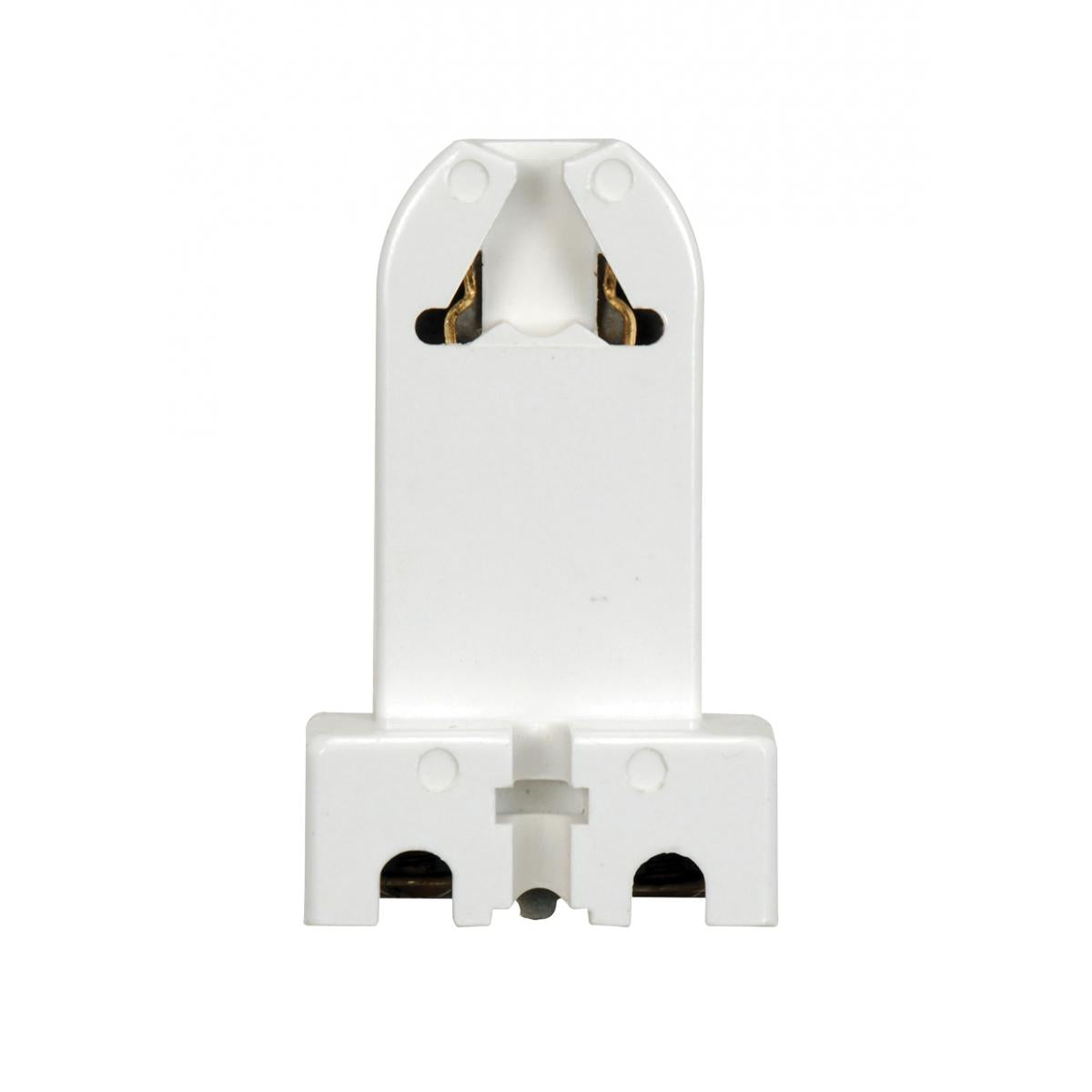 Satco 80-2025 Bi-Pin Lampholder Medium T8 / T12 Bulbs Screw Terminals G13 Base With Screw And Nut For Flush or Surface 660W 600V