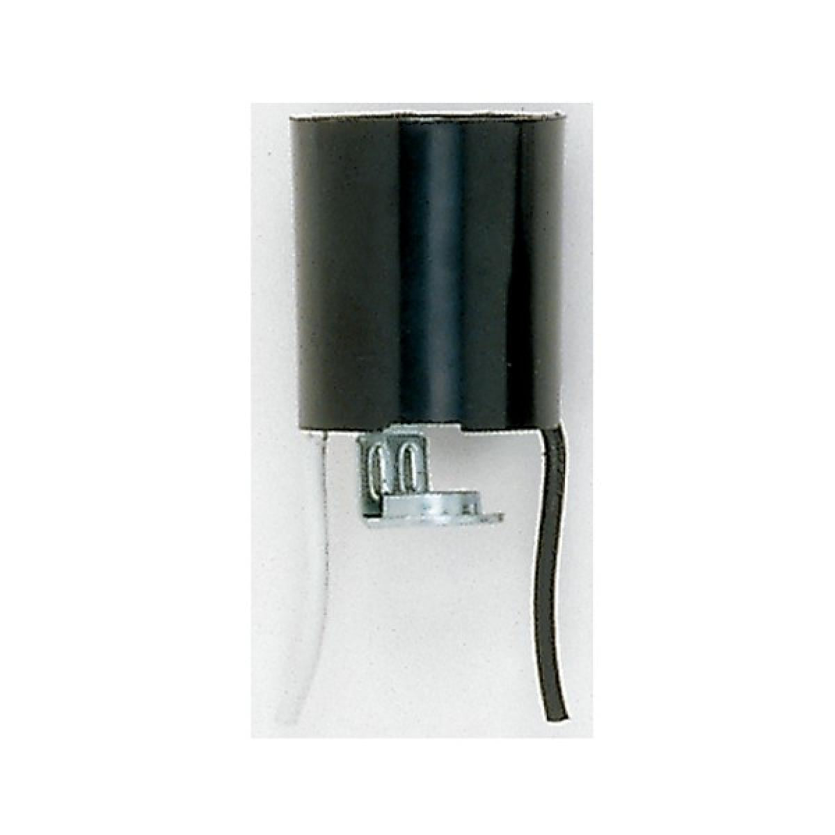 Satco 80-2096 Keyless Lampholder 36" AWM B/W Leads 105C 1/8 IP Hickey 2" Overall Height 1-1/4" Diameter 660W 250V