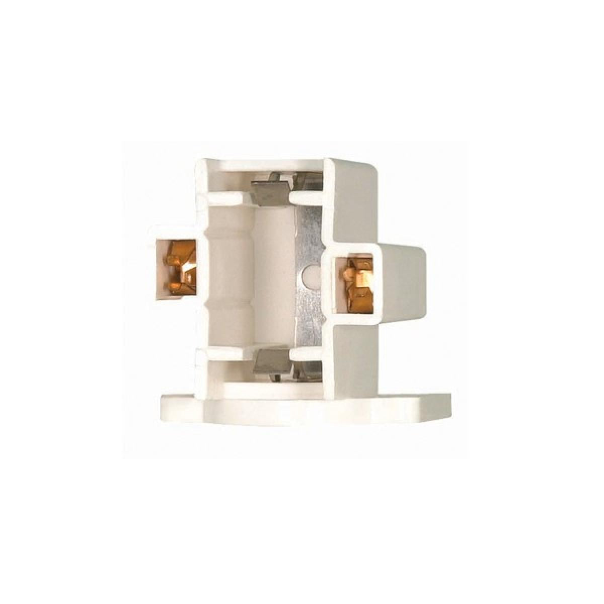 Satco 90-1544 Horizontal Screw Down Socket 2-Pin Lamps GX23 And GX23-2 Base For: CF13DS And CF13DD 75W 600V