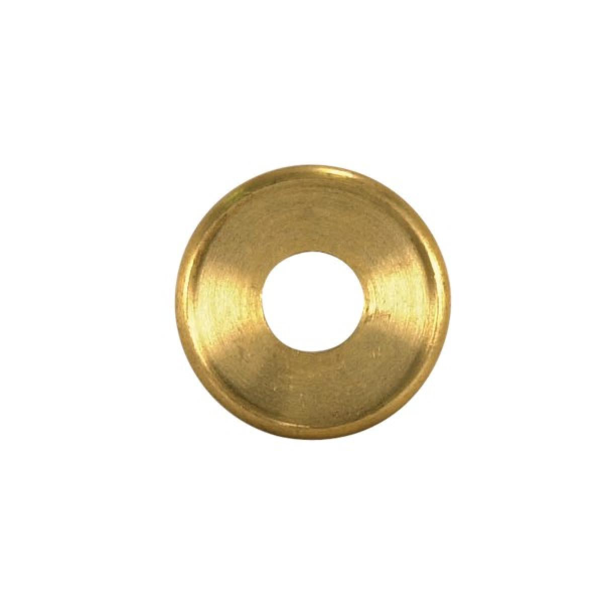 Satco 90-1606 Turned Brass Check Ring 1/8 IP Slip Unfinished 1-7/8" Diameter