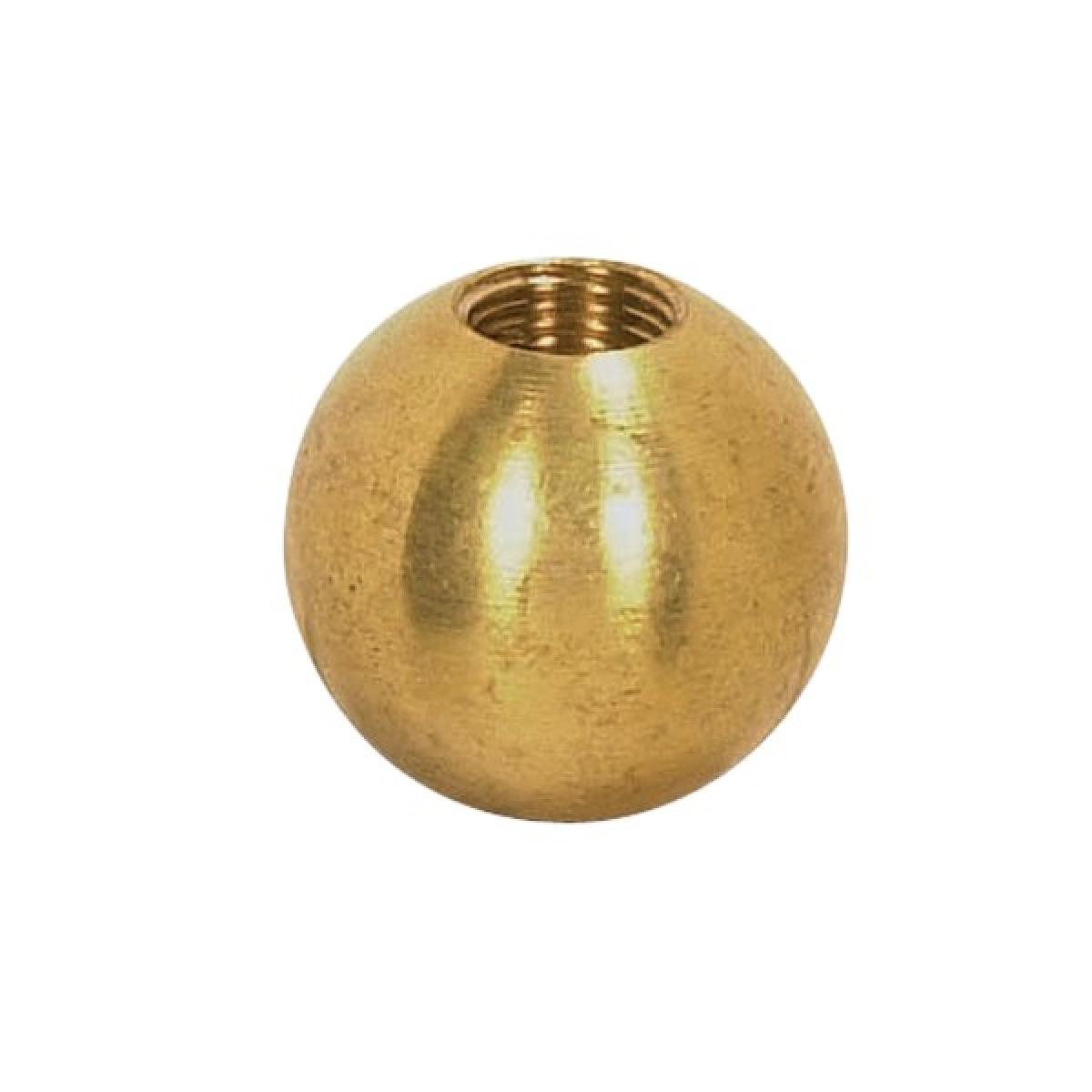 Satco 90-1627 Brass Ball 1/2" Diameter 1/8 IP Tap Unfinished