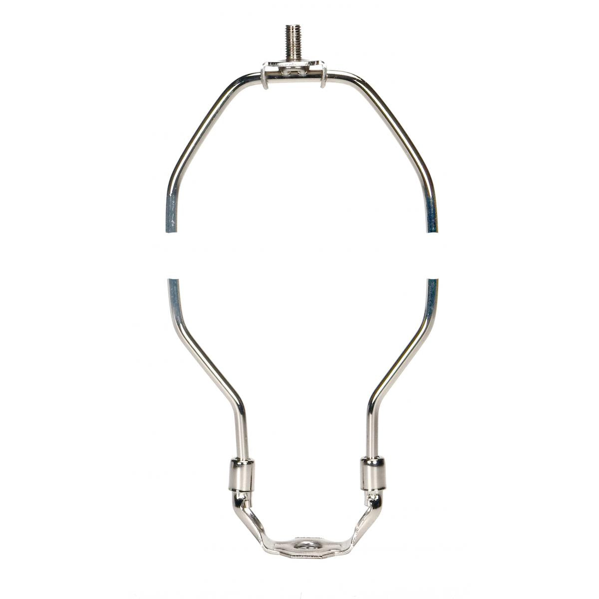 Satco 90-2007 Heavy Duty Harp Polished Nickel Finish 7-1/2" Height 1/8 IP Saddle 1/4-27 Thread 125 Carton