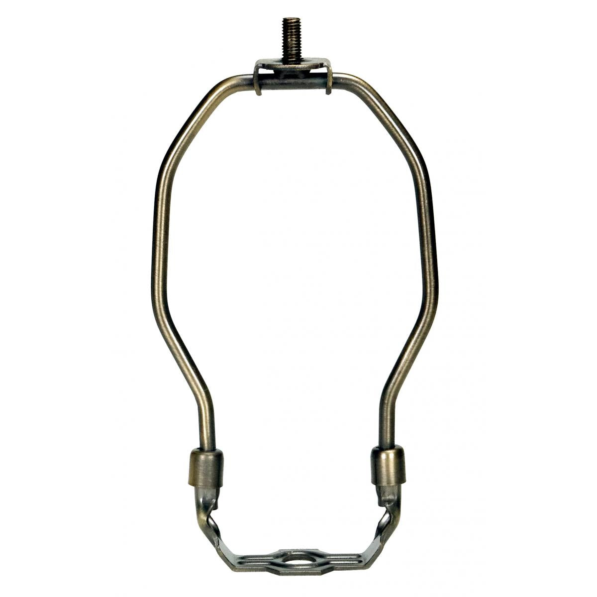 Satco 90-2265 Heavy Duty Harp Antique Brass Finish 7" Height 1/8 IP Saddle 1/4-27 Thread 125 Carton