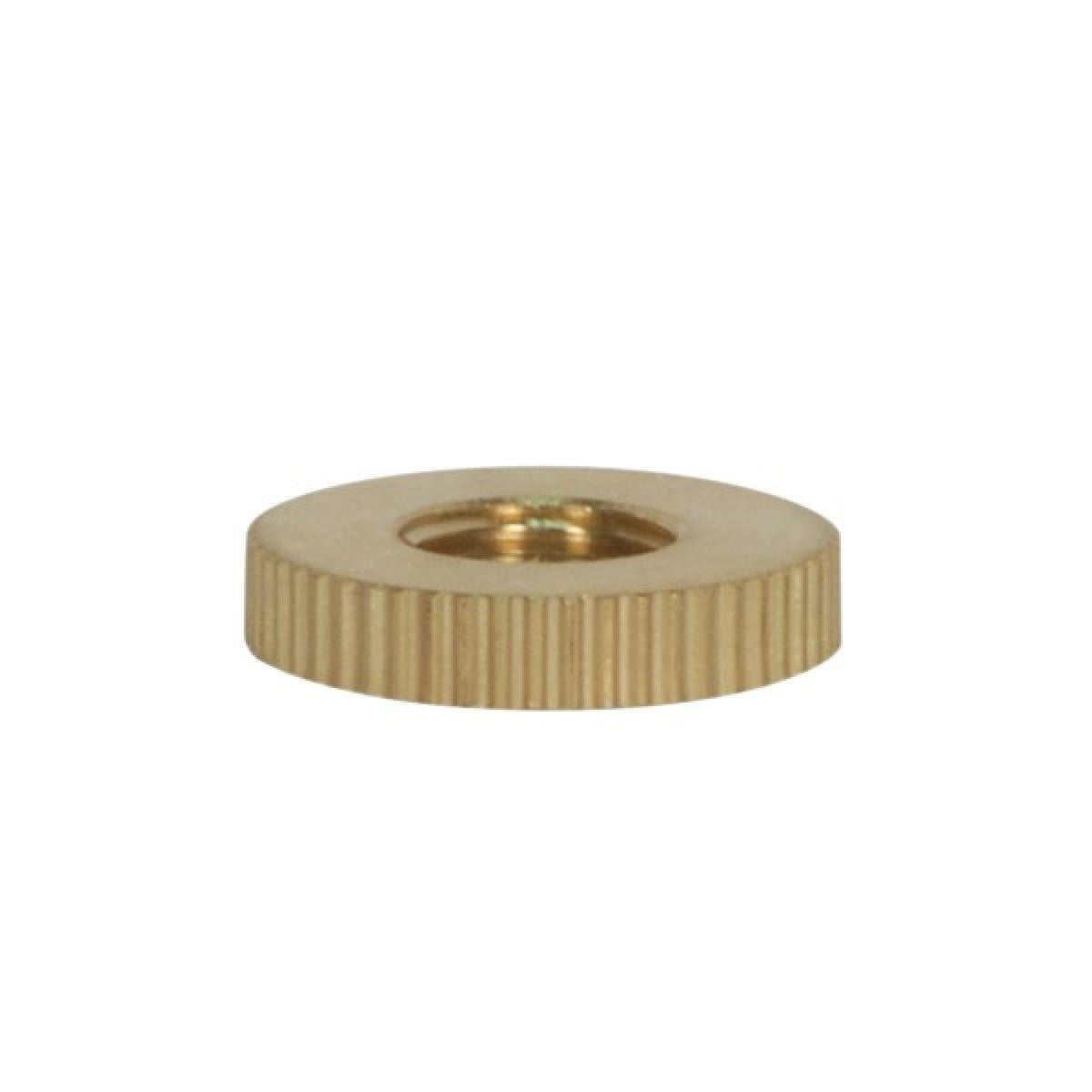 Satco 90-2441 Knurl Solid Brass Check Ring 1/8 IP Tapped 1-1/4" Diameter