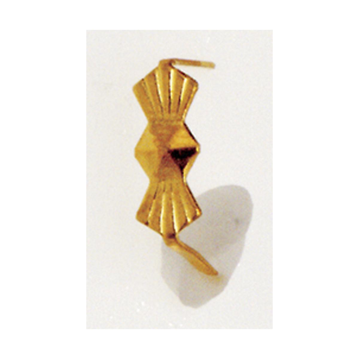 Satco 90-692 Large Bow-Tie Clip 10.5mm 7/16" Height Gold