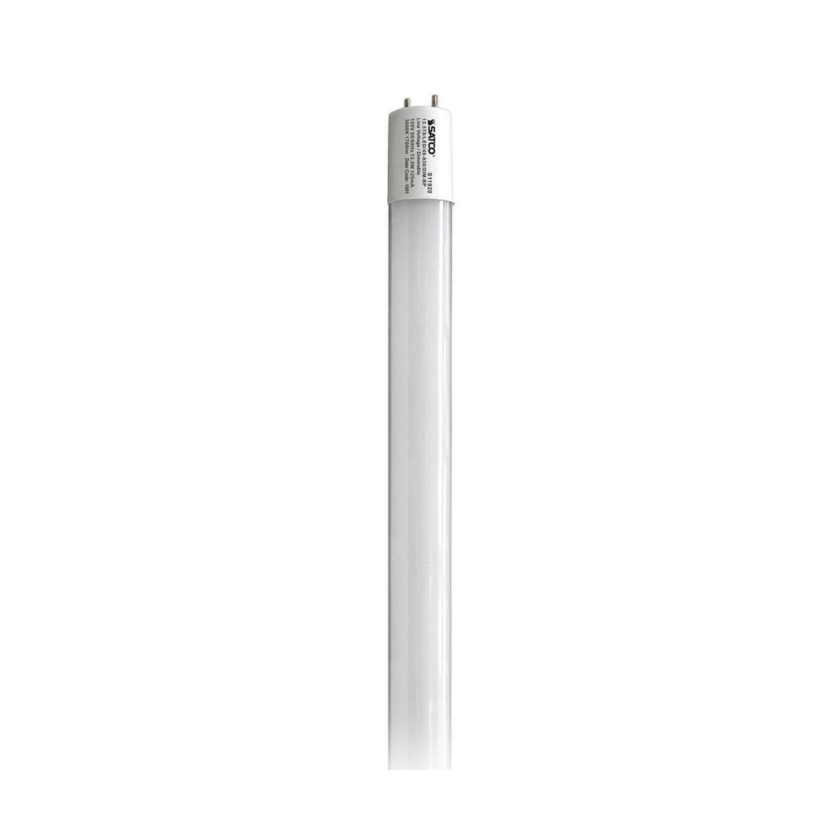 Replacement for Satco S11920 13.5W T8 LED 3000K Medium Bi Pin Dimmable Type B Ballast Bypass Single Ended Wiring - NOW S11644