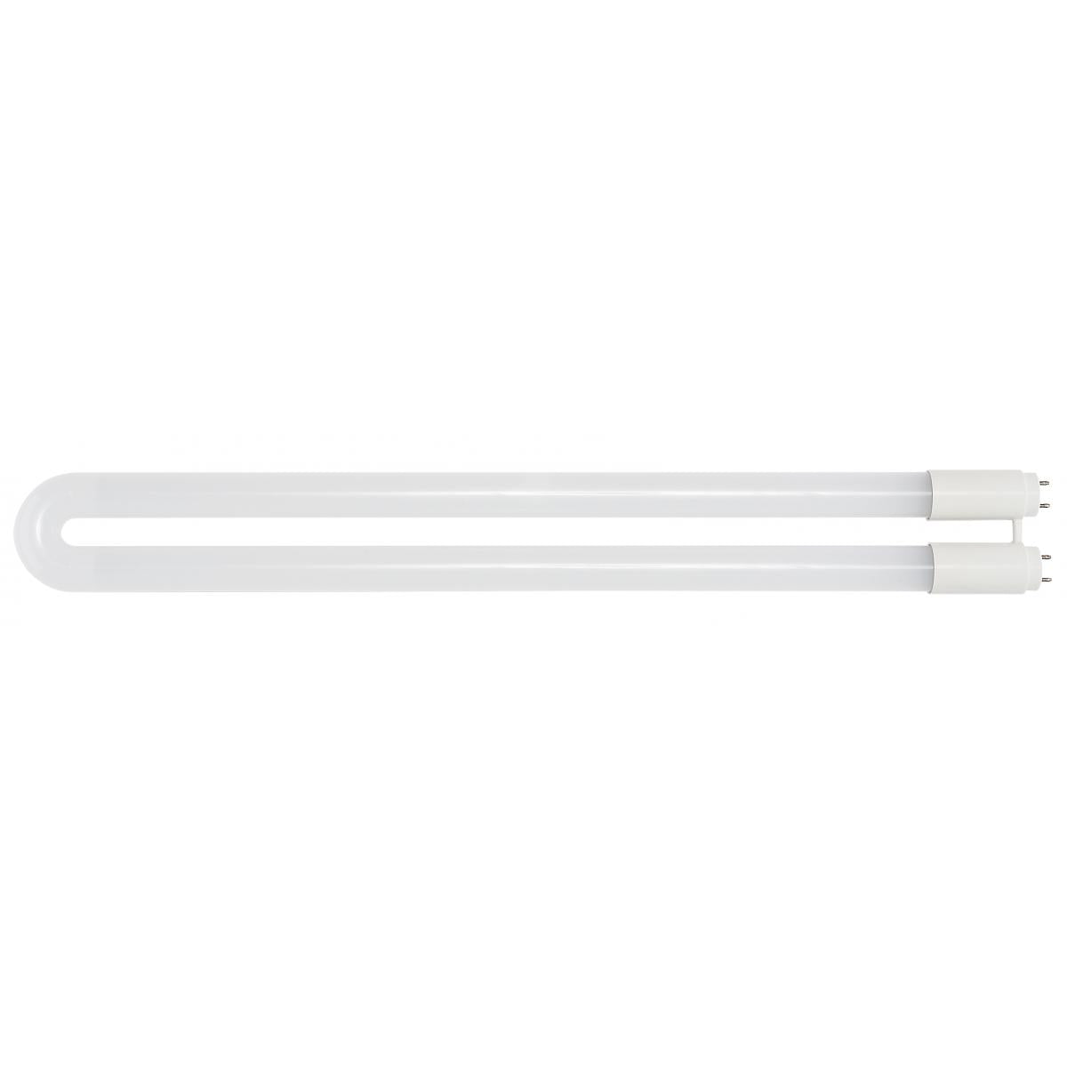 Satco S18452 13 Watt T8 U-Bend LED 50000 Hours Medium bi-pin base 1900 Lumens 4000K Type A/B Double Ended Wiring