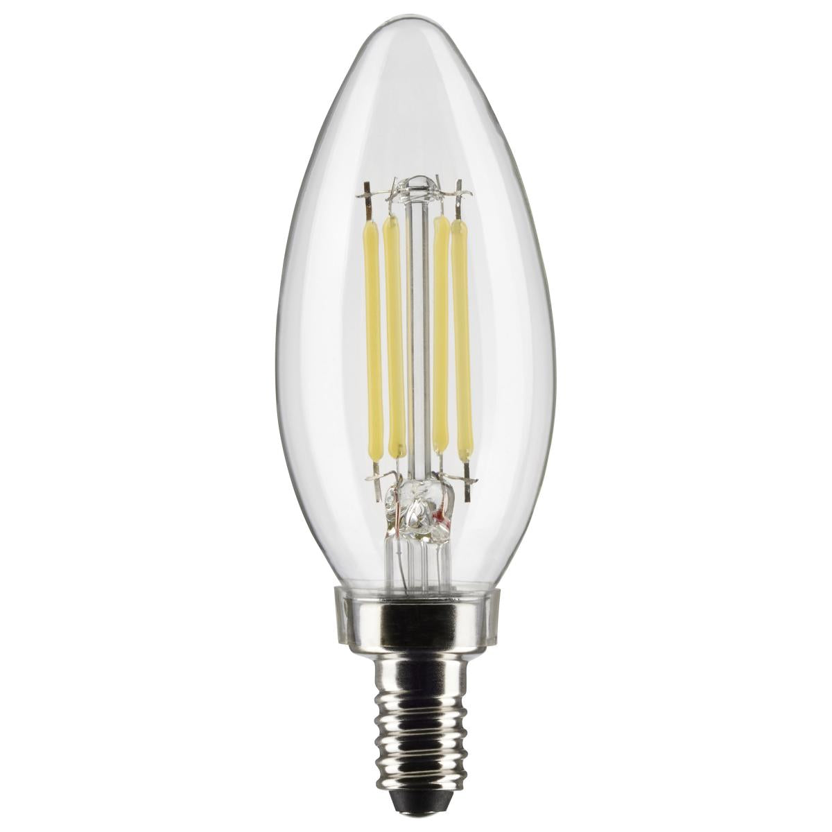 Satco S21274 5.5 Watt B11 LED; Clear; Candelabra base; 90 CRI; 3000K; 120 Volt