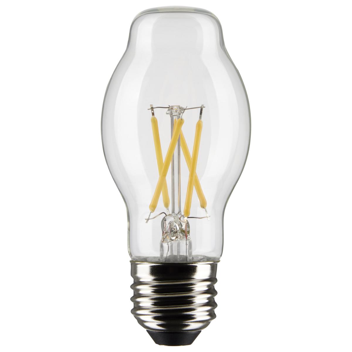 Satco S21331 5 Watt BT15 LED; Clear; Medium base; 90 CRI; 4000K; 120 Volt