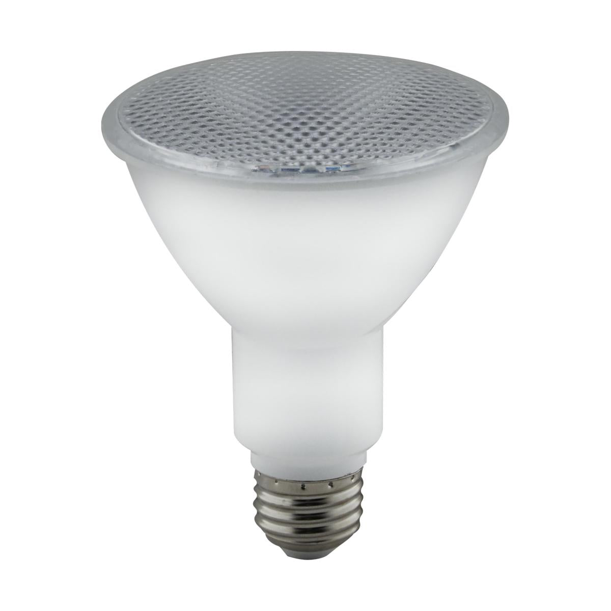Satco S29189 8 Watt PAR30 LED Amber color 40 deg. Beam Angle Medium base 120 Volt Turtle Friendly