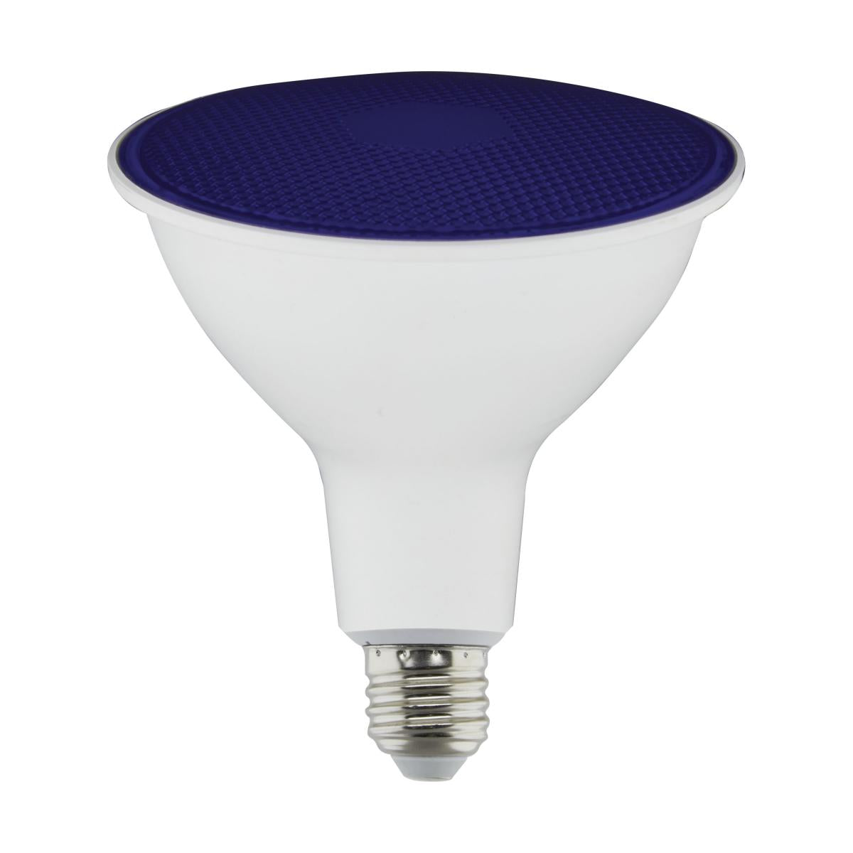 Satco S29482 11.5 Watt PAR38 LED Blue 90 degree Beam Angle Medium base 120 Volt