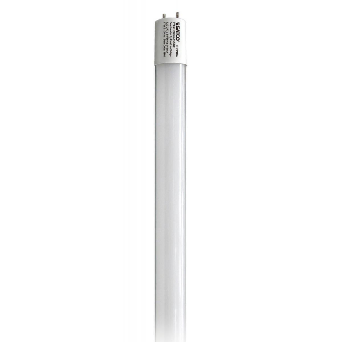 Replacement for Satco S29904 17W T8 LED 3000K Medium Bi Pin base 2100 Lumens Ballast Bypass