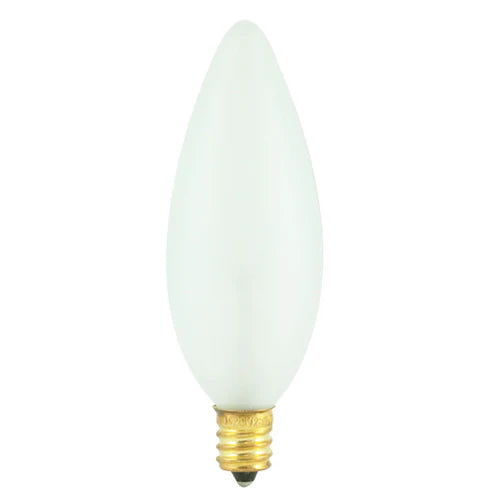 Replacement for Bulbrite 401040 40CTF/32/3 40W Torpedo Incandescent Candelabra Frost - NOW LED