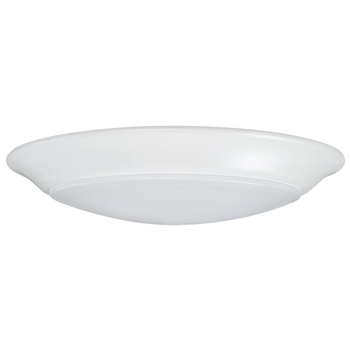 Satco 62-1800 7 inch LED Disk Light 6 Unit Contractor Pack 5-CCT Selectable 27K/3K/35K/4K/5K White Finish