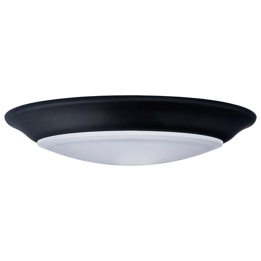 Satco 62-1804 7 inch LED Disk Light 5-CCT Selectable 27K/3K/35K/4K/5K Black Finish