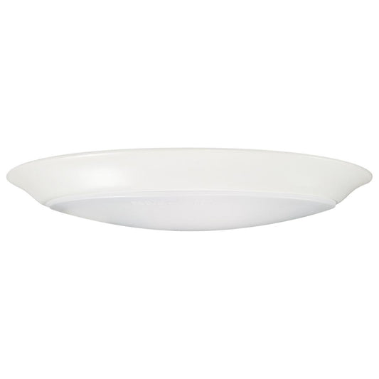 Satco 62-1810 10 inch LED Disk Light 6 Unit Contractor Pack 5-CCT Selectable 27K/3K/35K/4K/5K White Finish