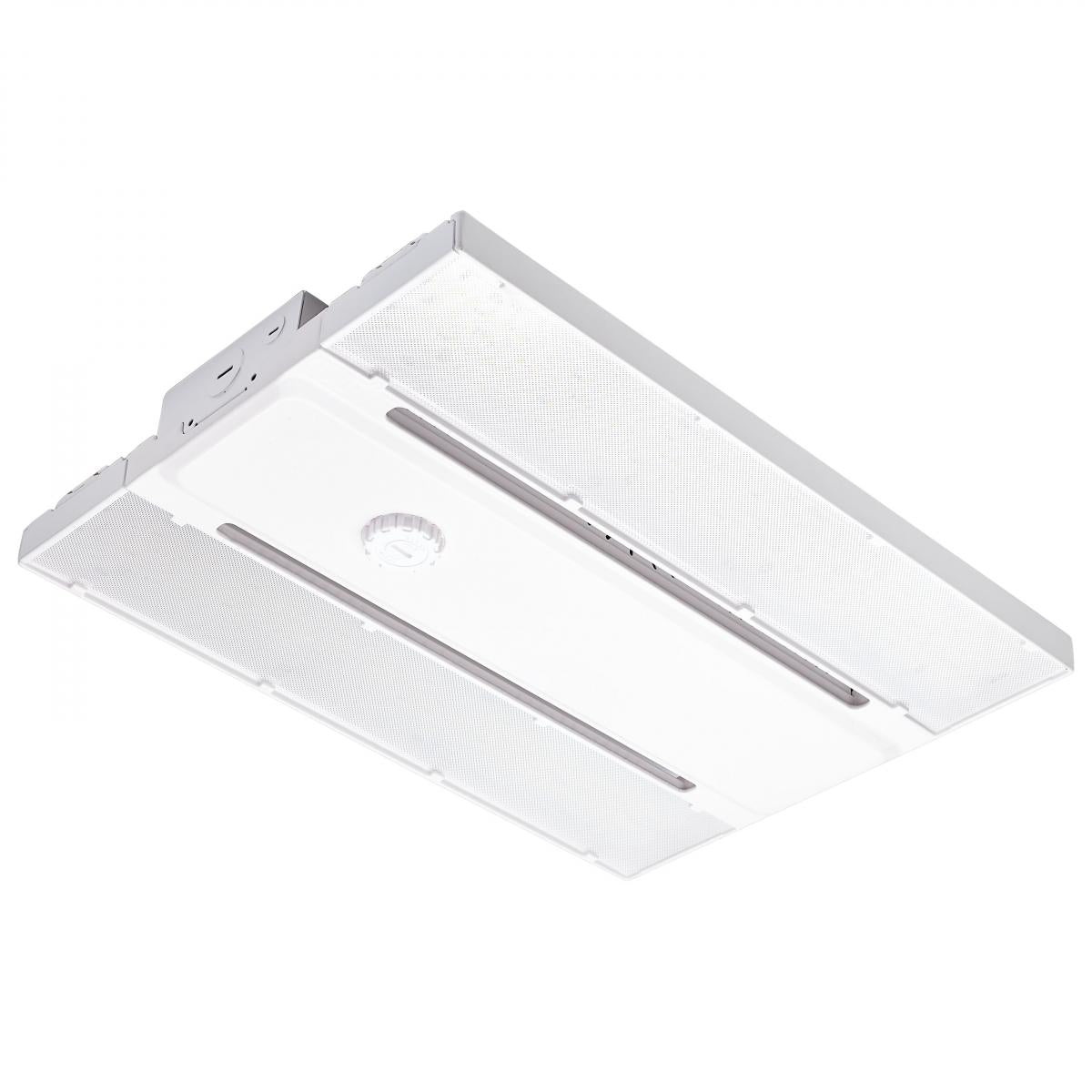 Satco 65-1010 LED Linear High-Bay With Interchangeable Lens 65W/75W/85W Wattage Selectable 3K/4K/5K CCT Selectable