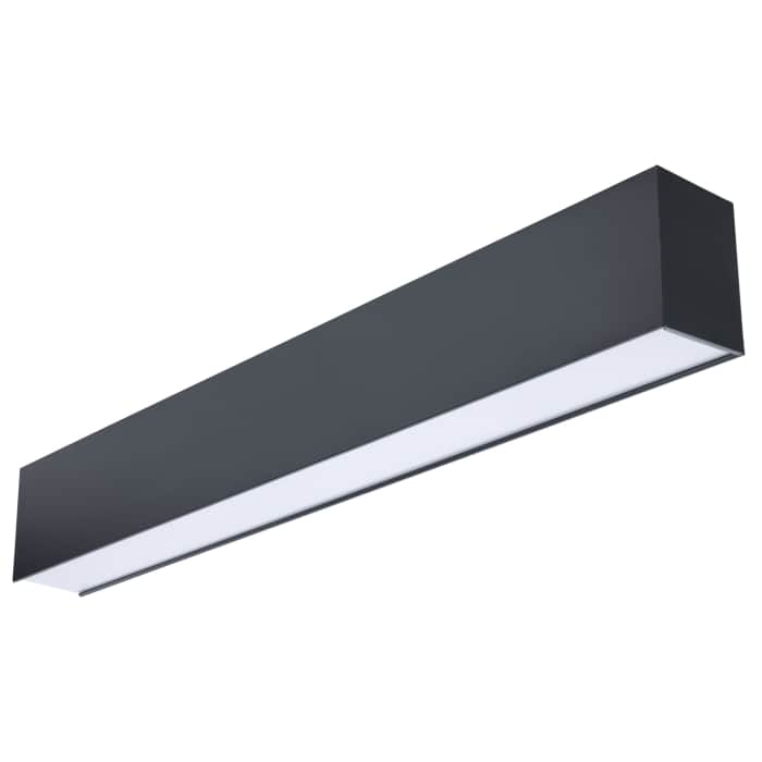 Satco 65-1280 2' LED CONNECTABLE LINEAR Momentum 2 Foot LED Connectable Linear Strip Up and Down Selectable Black