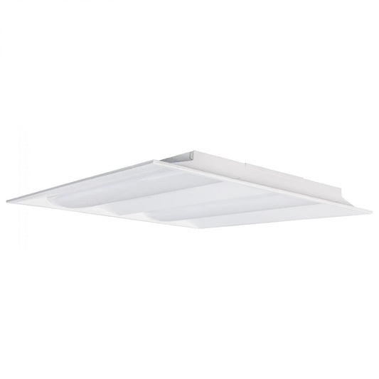 Satco 65-696 2X2 Emergency Backup Double Basket LED Troffer Fixture Wattage Selectable CCT Selectable Lumens Selectable