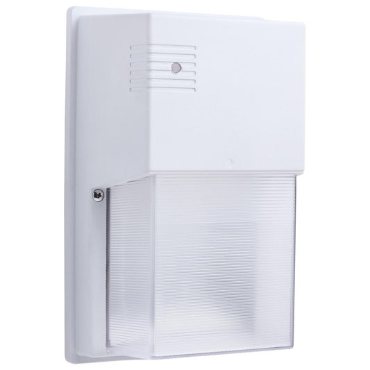 Satco 65-987 LED ENTRYWAY WALL PACK LED Entryway Wall Pack; 10/15/20 Wattage Selectable; 30K/40K/50K CCT Selectable; White Finish