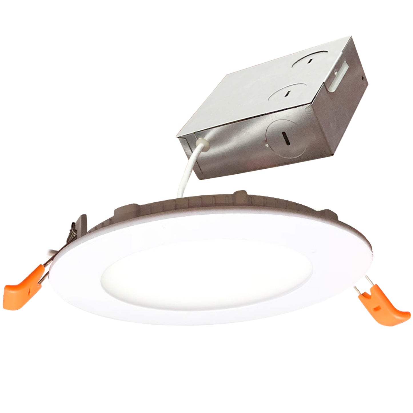 Bulbrite 773216 LED12JBOXDL/4HL/830/WHRD/D 12W LED 4" High Lumen Recessed Downlight Metal JBOX White Round Dimmable 80CRI 3000K 120V