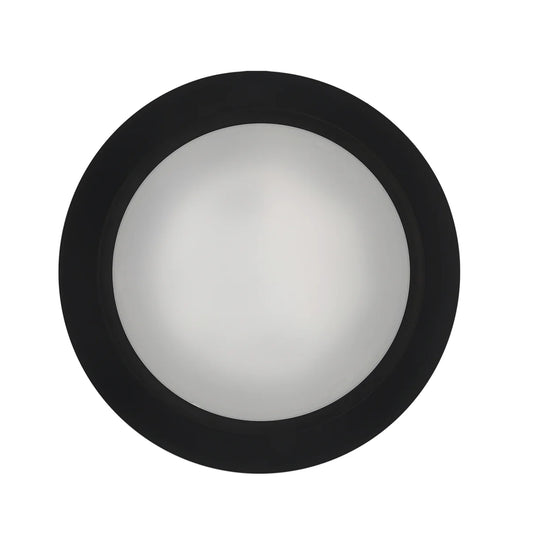 Bulbrite 773278 LED25DISC/10/930/J/BLRD/D 25W LED 10" ROUND DISC LIGHT 3000K BLACK STEEL WITH PIGTAIL JA8
