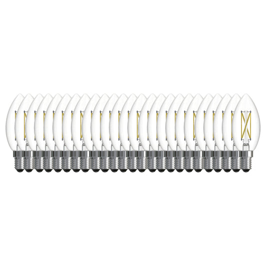 Bulbrite 776238 LED5B11/30K/FIL/D/B/2/25P 5.1W B11 E12 120V 3000K - 25 PACK