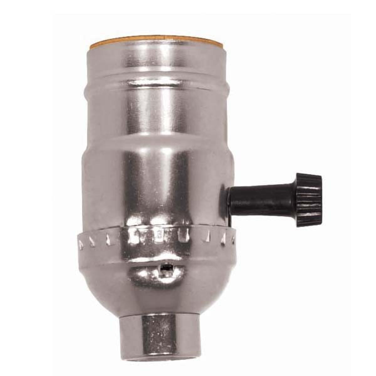 Satco 90-1669 3 Way (2 Circuit) Turn Knob Socket w/Removable Knob