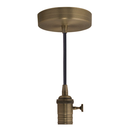 Bulbrite 810083 PEND/HW/VINTAGE/WG-BLK N/AW 120V PENDANT E26 N/A